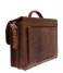 Plevier  Darwin Leren Old School Bag 15.6 Inch brown (2)