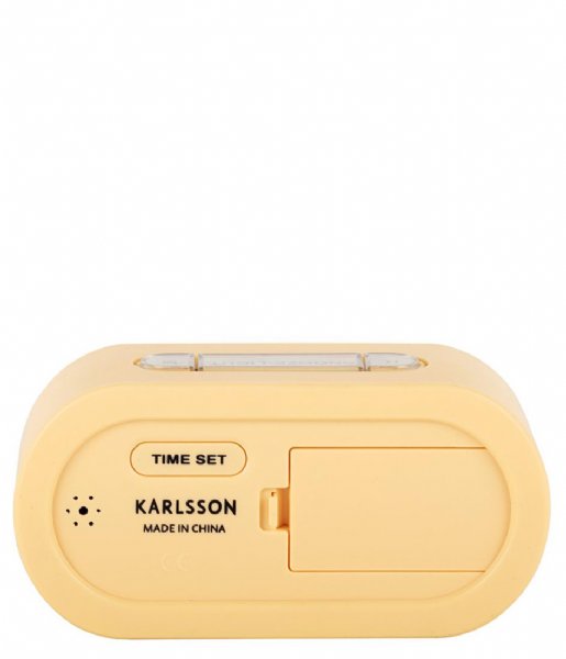 Karlsson  Alarm Clock Gummy Rubberized Soft yellow (KA5753LY)