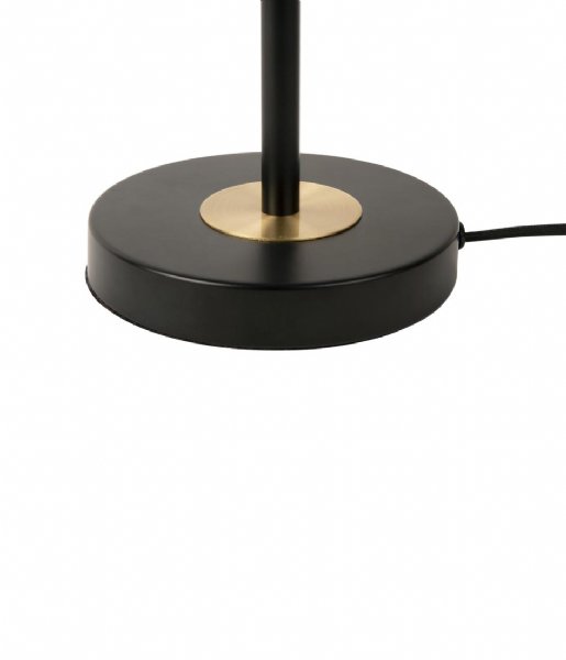 Leitmotiv Bordlampe Table Lamp Gold Disc Black (LM2079BK)