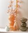 Present Time  Vase Bubbles Glass Small Soft Orange (PT3965LO)
