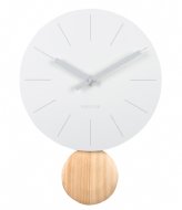 Karlsson Wall Clock Arlo Pendulum White (KA5967WH)