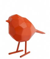 Present Time Statue Origami Bird Small Bright Orange (PT3335OR)