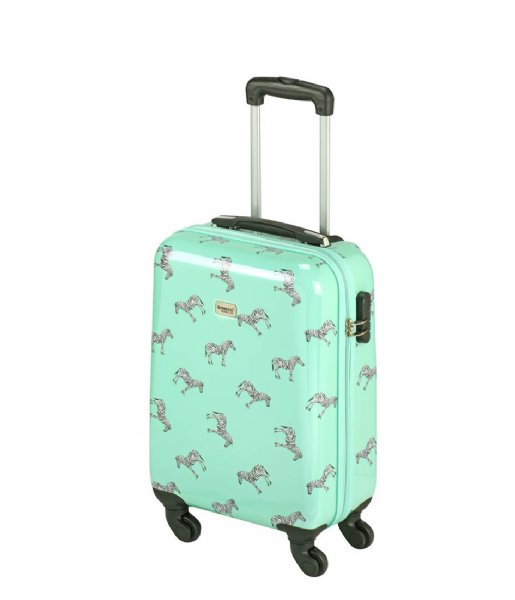 Princess Traveller Håndbagage kufferter Trendy Animal Collection Zebra 55cm Mint