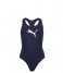 Puma  Swim Girls Racerback Swimsuit 1P Navy (002)