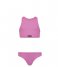 PumaSwim Girls Racerback Bikini Set 1P Pink Icing (004)