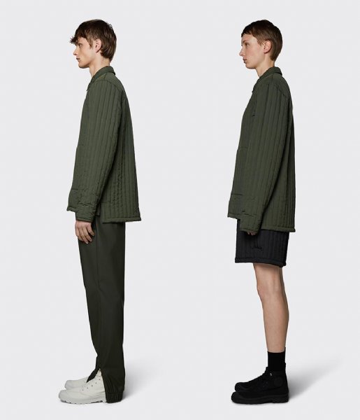 Rains  Liner Shirt Jacket Green (03)