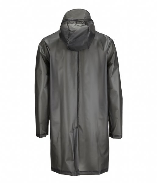 Rains  Hooded Coat foggy black (44)