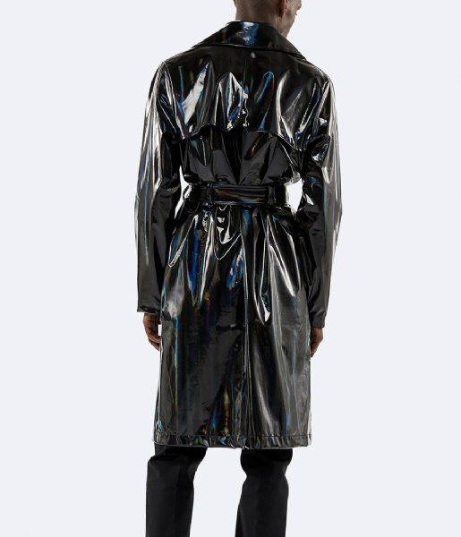 Rains  Holographic Overcoat holographic black (25)