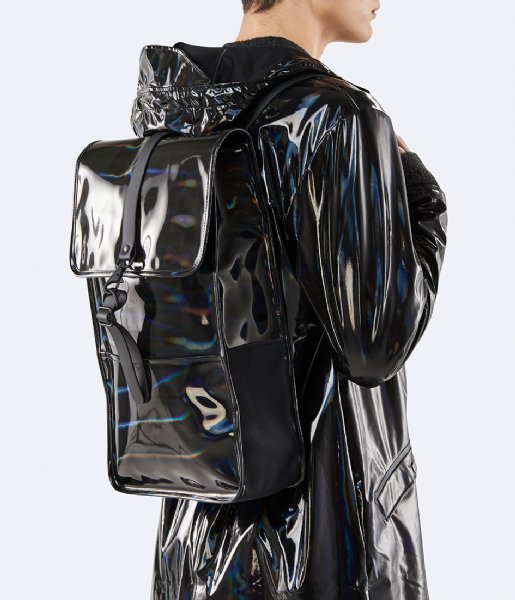 Rains  Holographic Backpack holographic black (25)