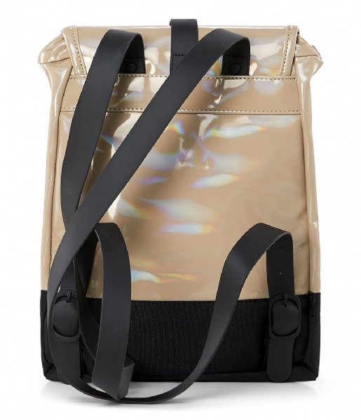 Rains  Holographic Drawstring Backpack holographic beige (31)