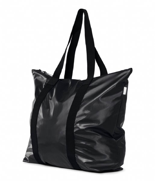 Rains  Tote Bag Shiny Black (76)