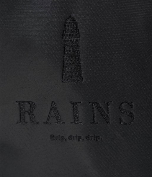 Rains  Tote Bag Rush Shiny Black (76)