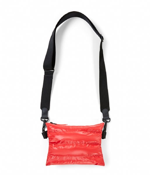 Rains  Puffer Pouch shiny red