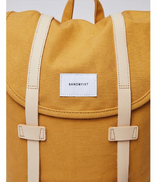 Sandqvist  Stig 15 Inch honey yellow with natural leather (1358)