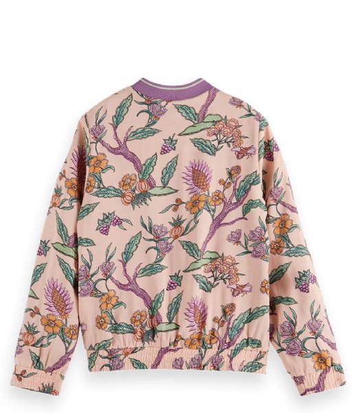 Scotch and Soda  All Over Printed Reversible Bomber Flower Garden (5536)