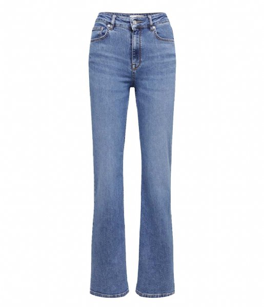 Selected Femme  Tone Highwaist Mid Blue Bootcut Jeans Medium Blue Denim (#1500FF)