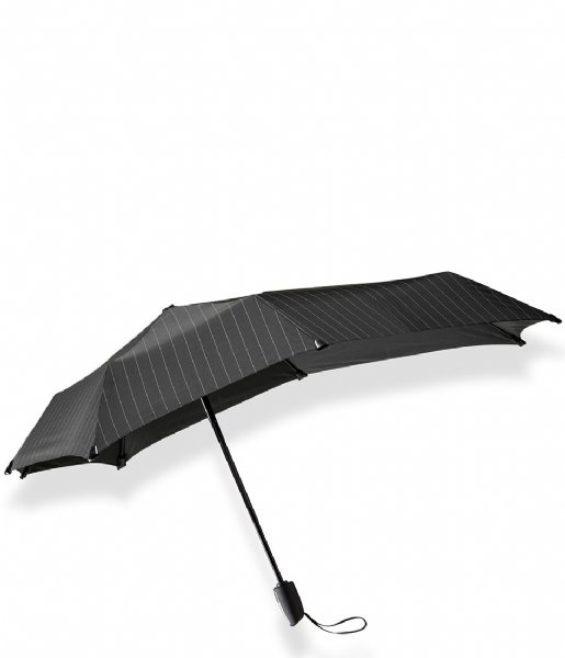 Senz  Mini Automatic foldable storm umbrella Pure black business