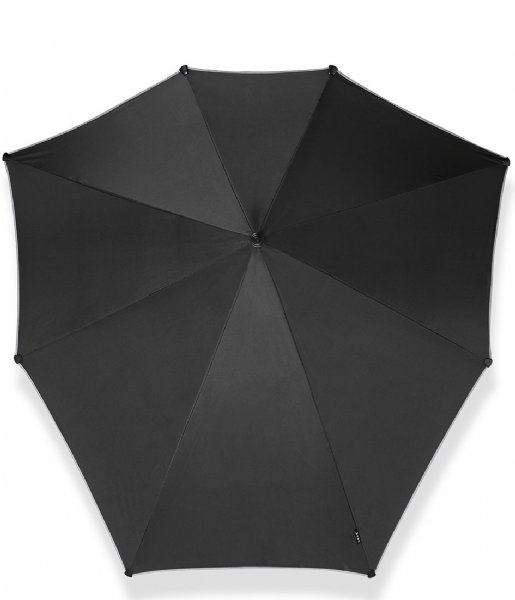 Senz  XXL stick storm umbrella Pure black reflective