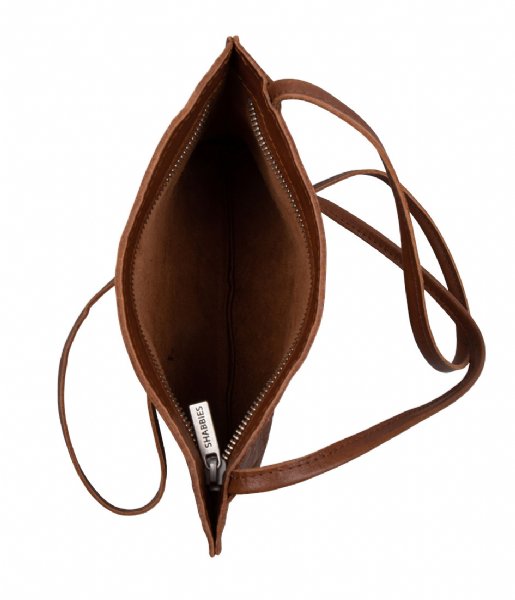 Shabbies  Cross Body S Vegetable Tanned Leather Cognac