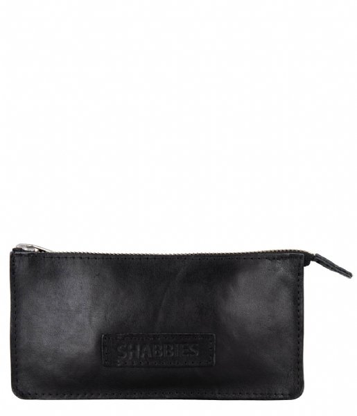 Shabbies  Wallet M Vegetable Tanned Leather Black