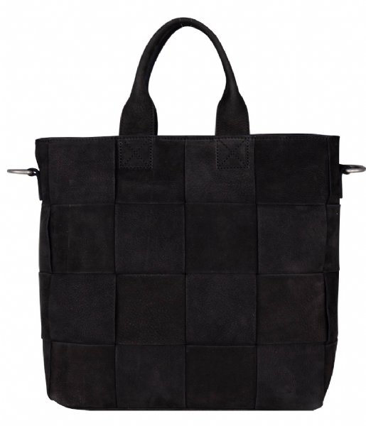 Shabbies  Handbag M Woven Nubuck Black (0001)