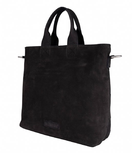 Shabbies  Handbag M Woven Nubuck Black (0001)