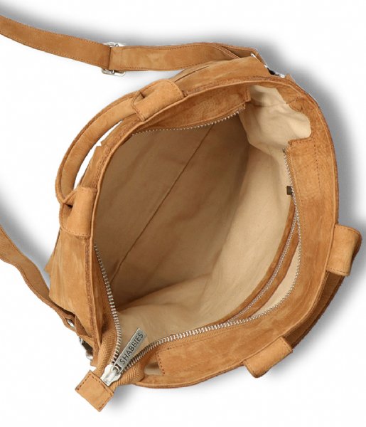 Shabbies  Handbag M Woven Nubuck Brown (3252)