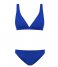 Shiwi  Ladies Amy Bikini Set Bermuda Tiger Structure Deep Ocean Blue (659)