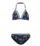 Shiwi  Girls Triangle Bikini Leopard teal blue