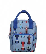 Studio Ditte Backpack Small Race Cars Blue Race Cars Blue