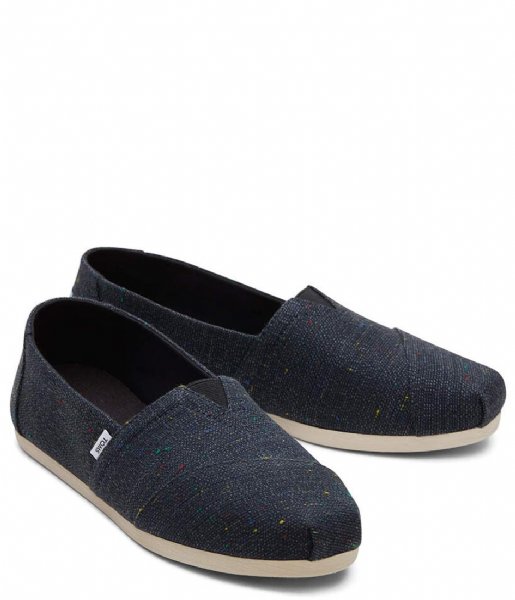 TOMS  Alpargate Speckled Recycled Cotton Black