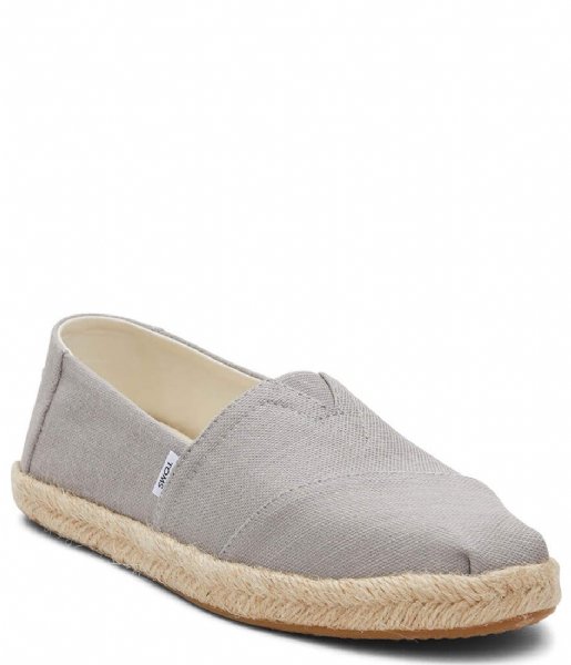 TOMS  Alpargata Recycled Cotton Rope Espadrille Grey
