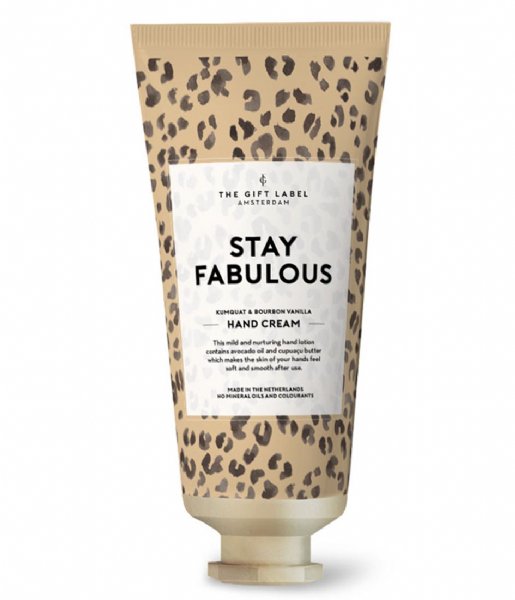 The Gift Label  Hand Cream Tube 40ml V2 Stay Fabulous Stay fabulous