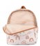The Little Green Bag  Backpack Rainbows Small Off White (201)