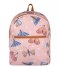 The Little Green Bag  Backpack Sweet Butterflies Medium Pink (640)