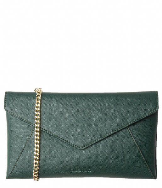 The Little Green Bag  Celeste Envelope Crossbody emerald