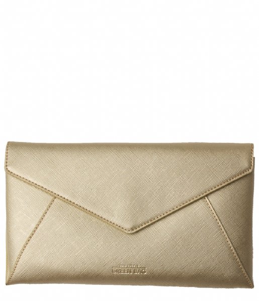The Little Green Bag  Celeste Envelope Crossbody gold