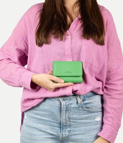The Little Green Bag  Wallet Heath Green (900)