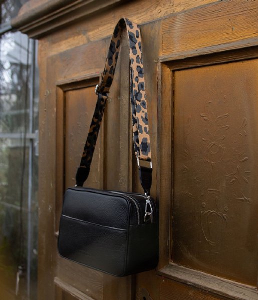 The Little Green Bag  Shoulder Strap Malva Leopard (10)