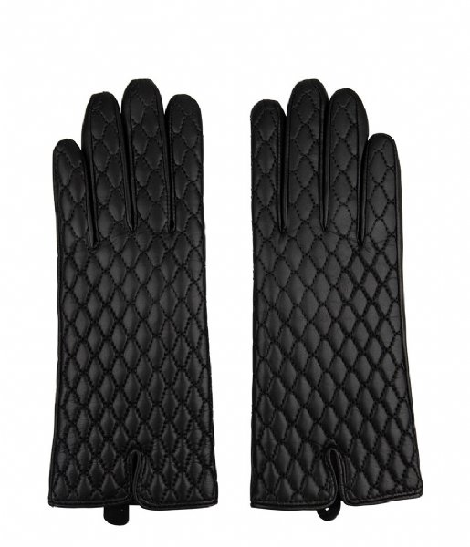 The Little Green Bag  Leather Touchscreen Gloves Dalur Black (100)
