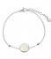 The Little Green Bag  Flat Freshwater Pearl Bracelet X My Jewellery silver colored