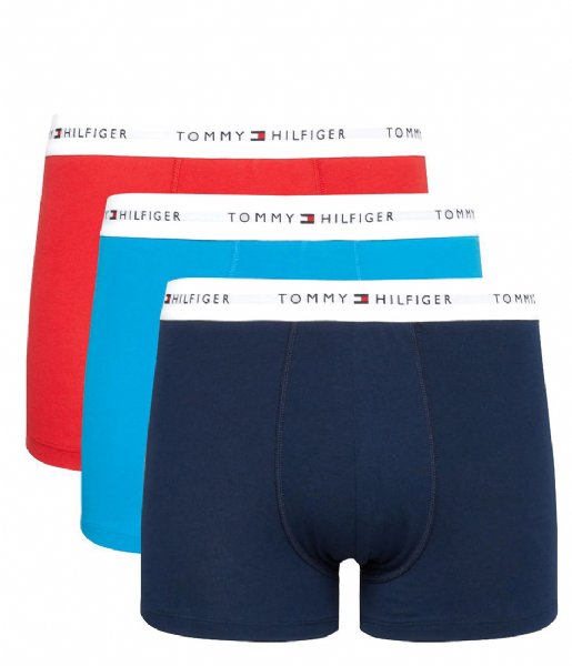 Tommy Hilfiger  3-Pack Trunk Shocking Blue Primary Red Carbon (0TS)