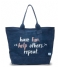TOMS  Printed Canvas Tote navy (10010076)