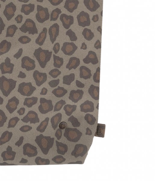 Zusss  Basic Shopper leopard zand