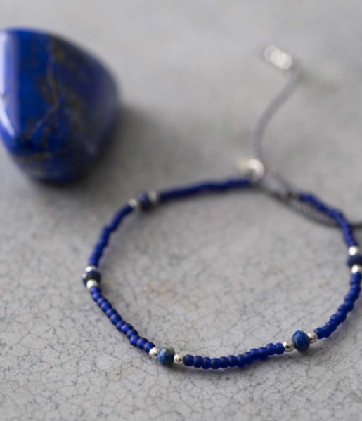 A Beautiful Story  Friendly Lapis Lazuli Silver Bracelet lazuli silver colored (BL24810)