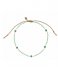 A Beautiful Story  Summery Aventurine Anklet Gold
