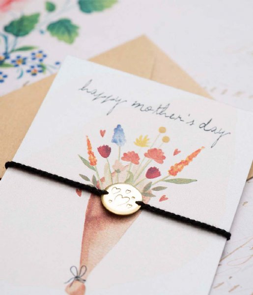 A Beautiful Story  Jewelry Postcard Mothersday Gold