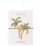 A Beautiful Story  Jewelry Postcard Palm trees Gold