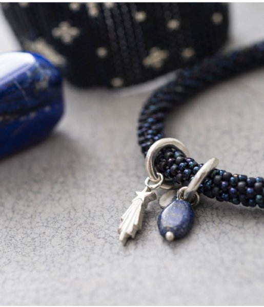 A Beautiful Story  Jacky Multi Color Lapis Lazuli Bracelet silver plated (BL24815)