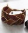 A Beautiful Story  Willow Garnet Gold Bracelet gold colored